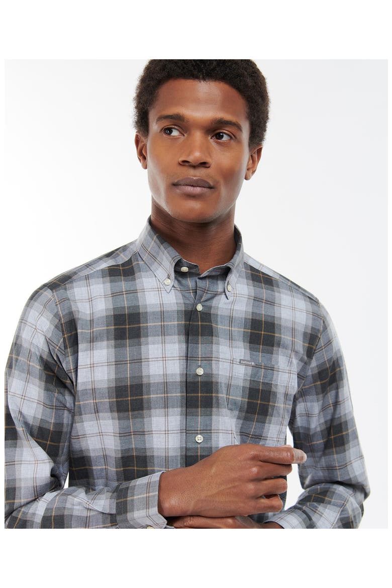 Wetheram Tailored Fit Button-Down Shirt, Alternate, color, GREYSTONE