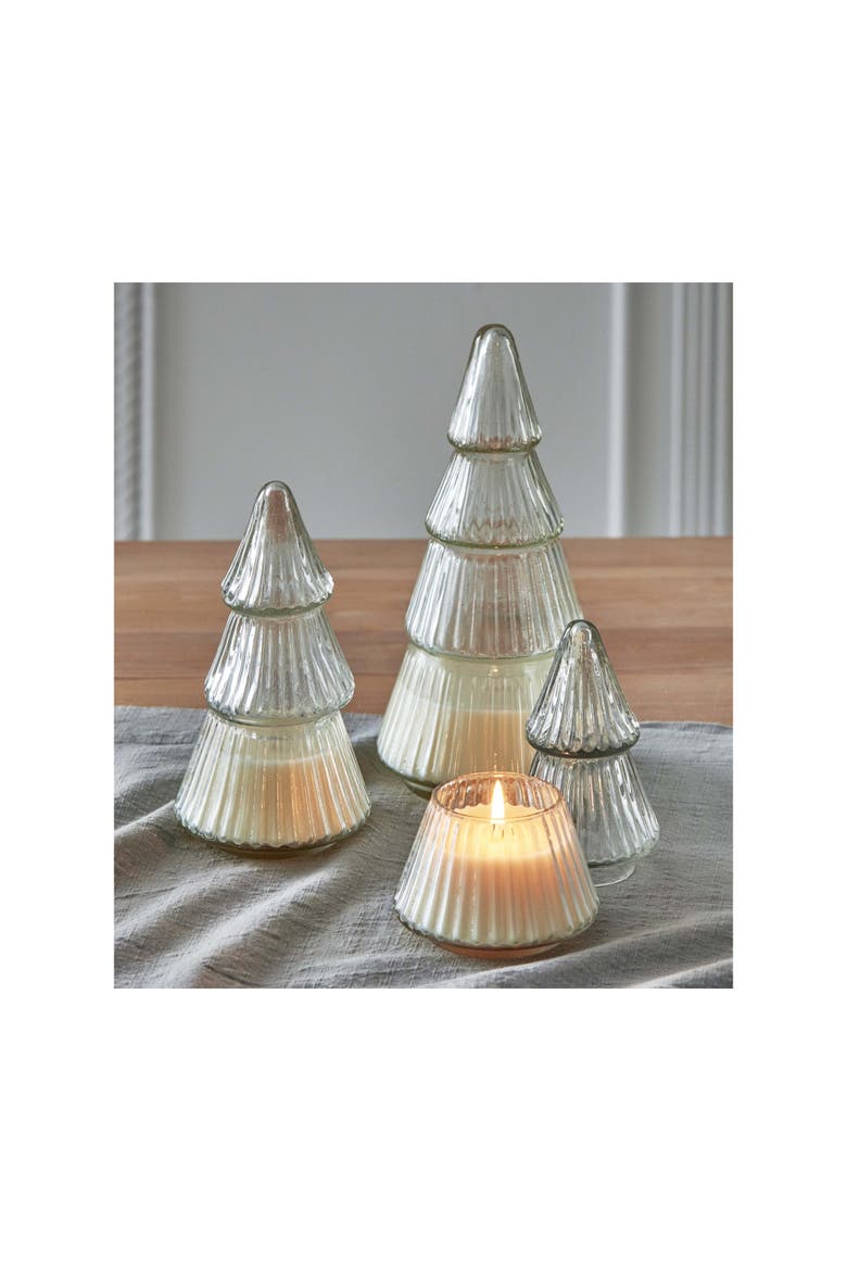 Chelsea Tree Candle Cypress Hinoki Large Sculpted Candle, Alternate, color, Clear