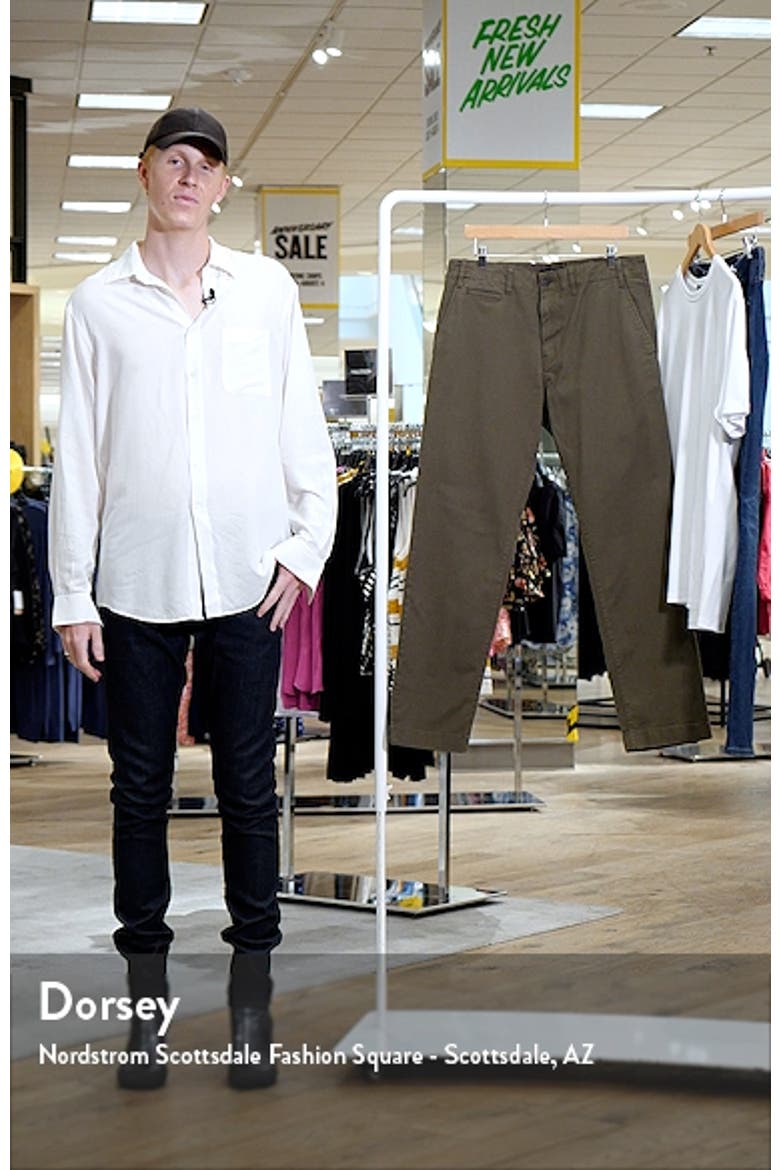 Straight Fit Flat Front Stretch Twill Chinos video