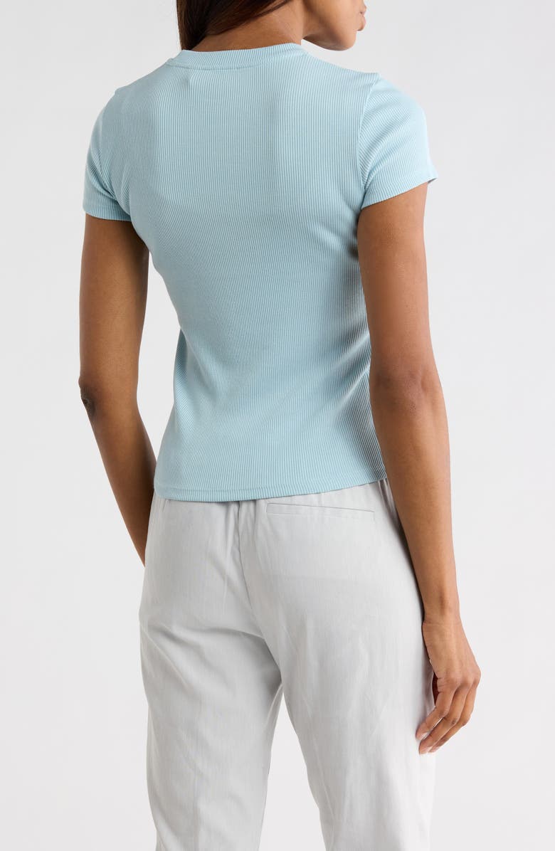 Theory Stretch Rib Tiny Tee, Alternate, color, Sterling Blue