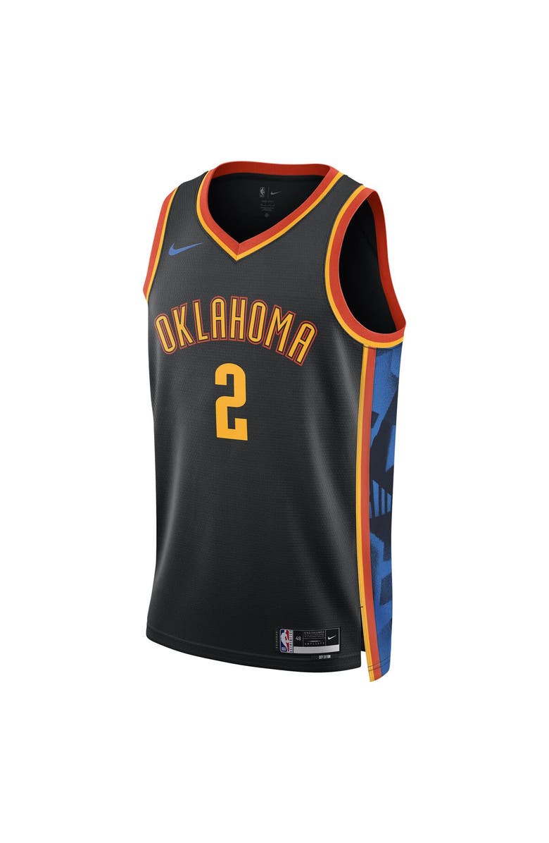 Nike Unisex Nike Shai Gilgeous-Alexander Black Oklahoma City Thunder 2024/25 Swingman Player Jersey - City Edition, Alternate, color, 