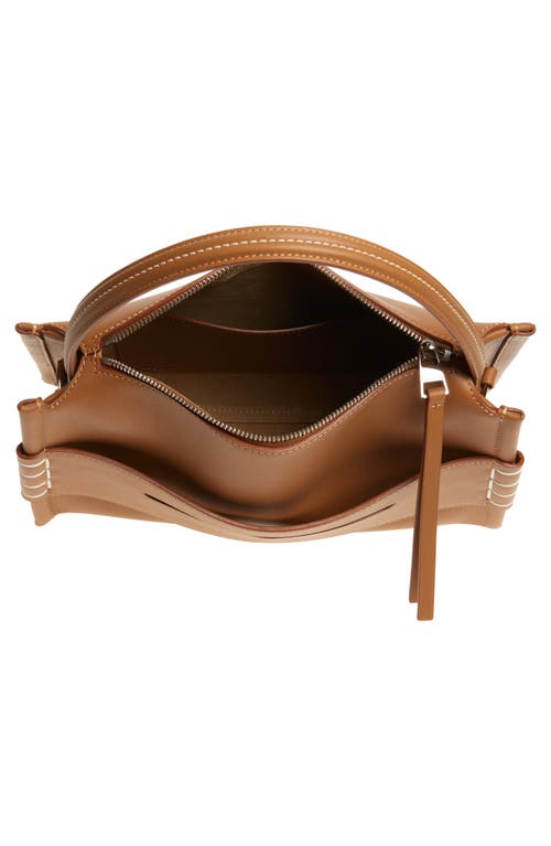 Jw Anderson Loafer Leather Top Handle Bag In Tan