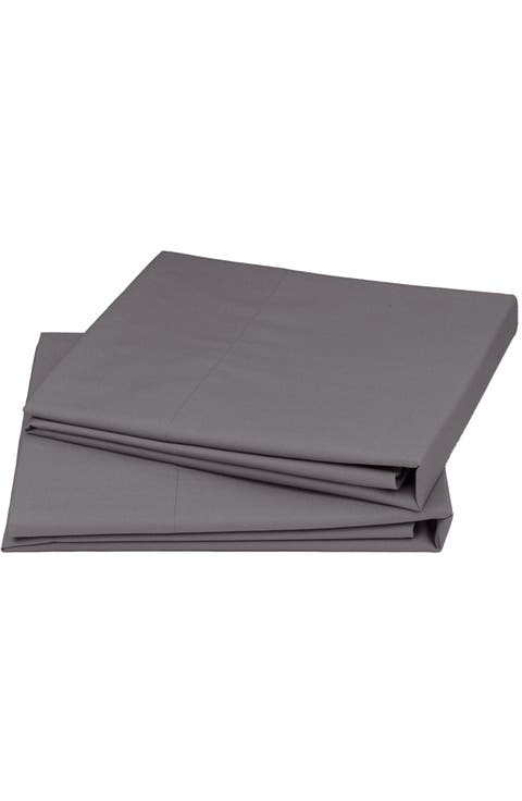 Set of 2 Pillowcases - Signature Comfort 100% Egyptian Cotton Percale