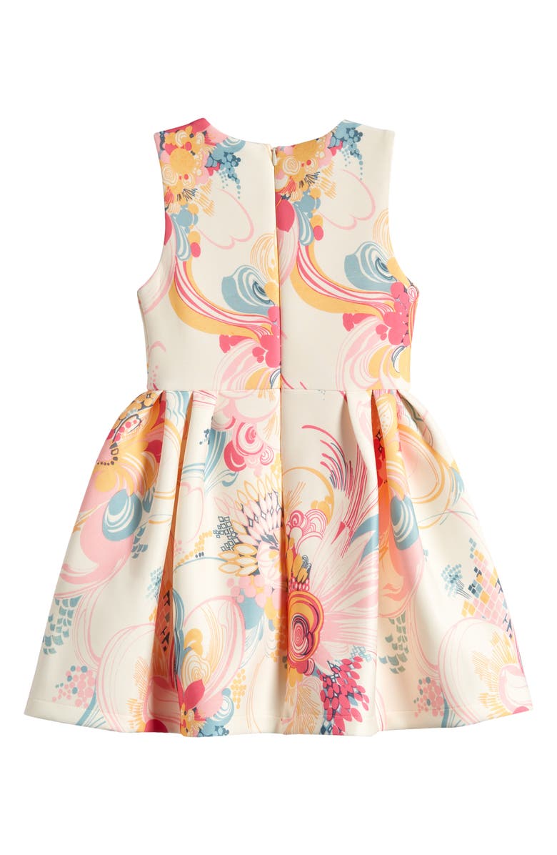 Reiss Kids' Trinny Fit & Flare Dress, Alternate, color, Pink Print