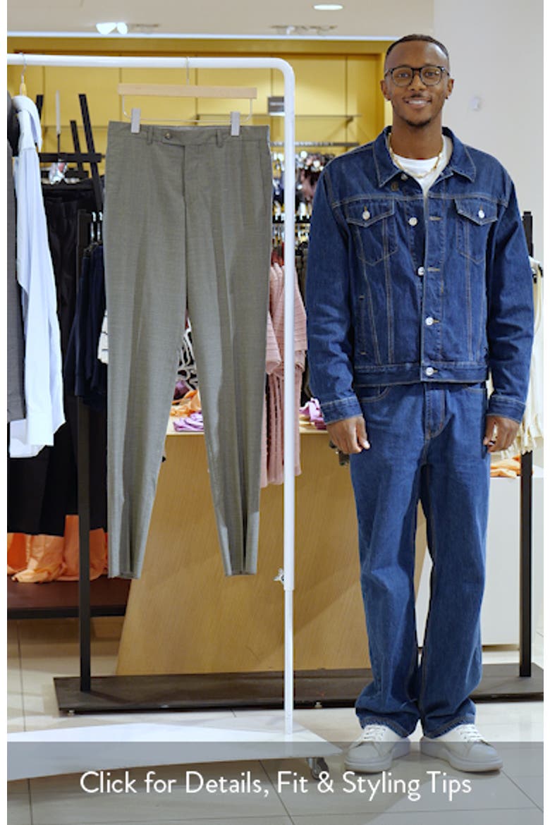 Patrick Stretch Tropical Wool, Silk & Linen Blend Pants video