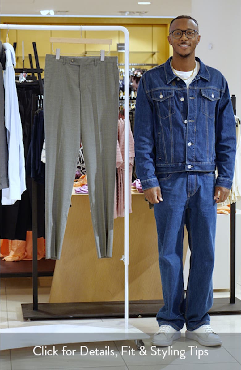 Patrick Stretch Tropical Wool, Silk & Linen Blend Pants, sales video thumbnail