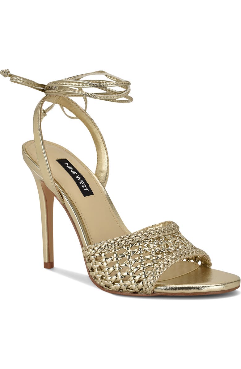 Nine West Merta Stiletto Sandal, Main, color, Gold