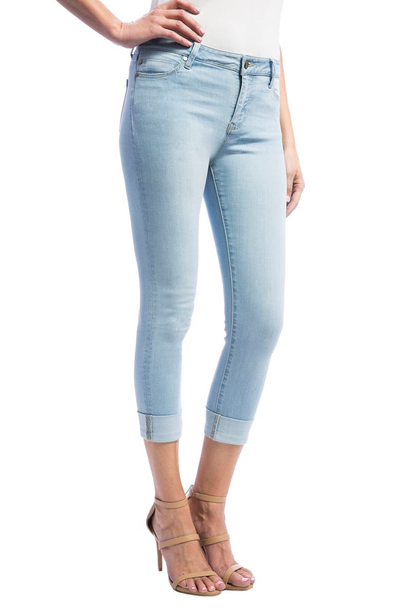 Liverpool Los Angeles Liverpool Charlie Wide Cuff Capri Jeans, Alternate, color,