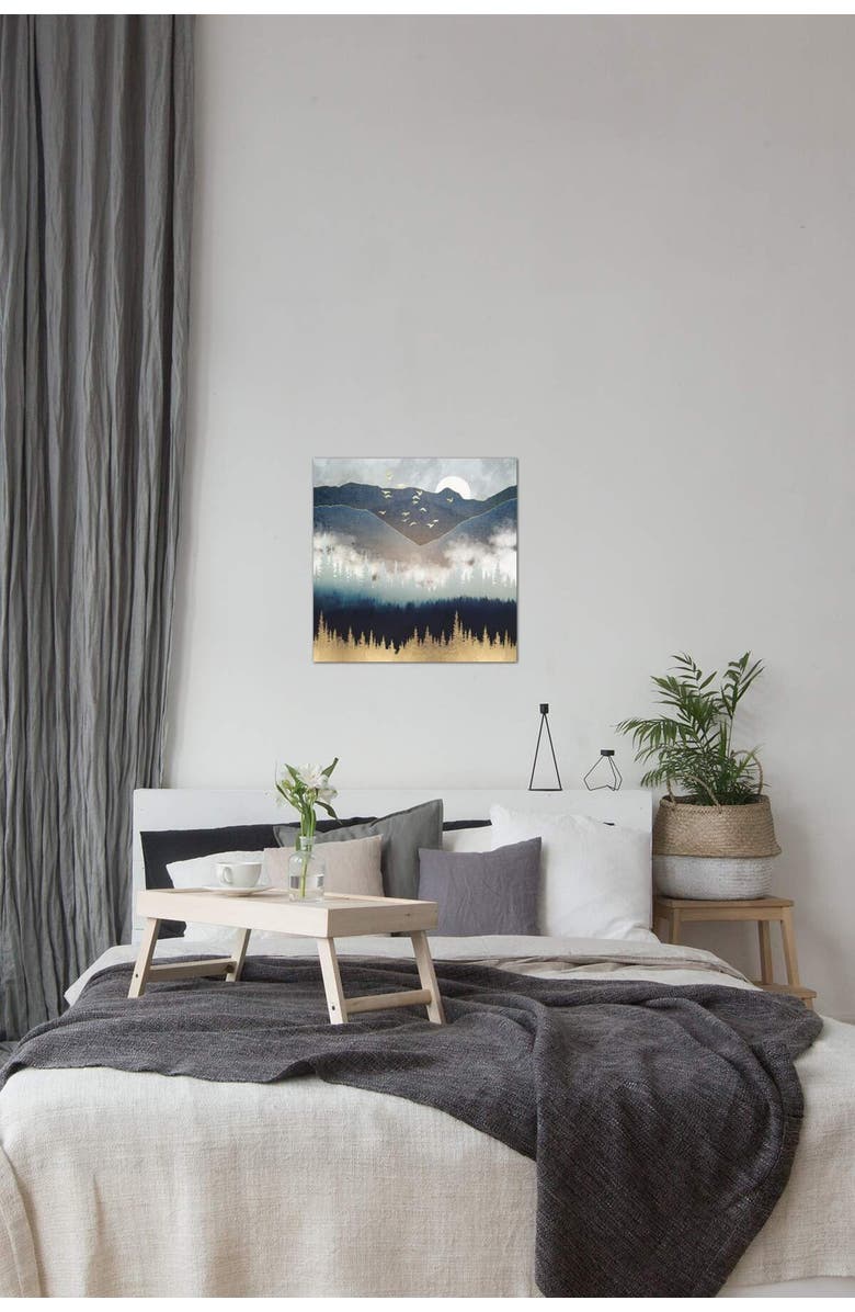 iCanvas Blue Mountain Mist by SpaceFrog Designs Canvas Wall Art - 18" x 18", Alternate, color, 