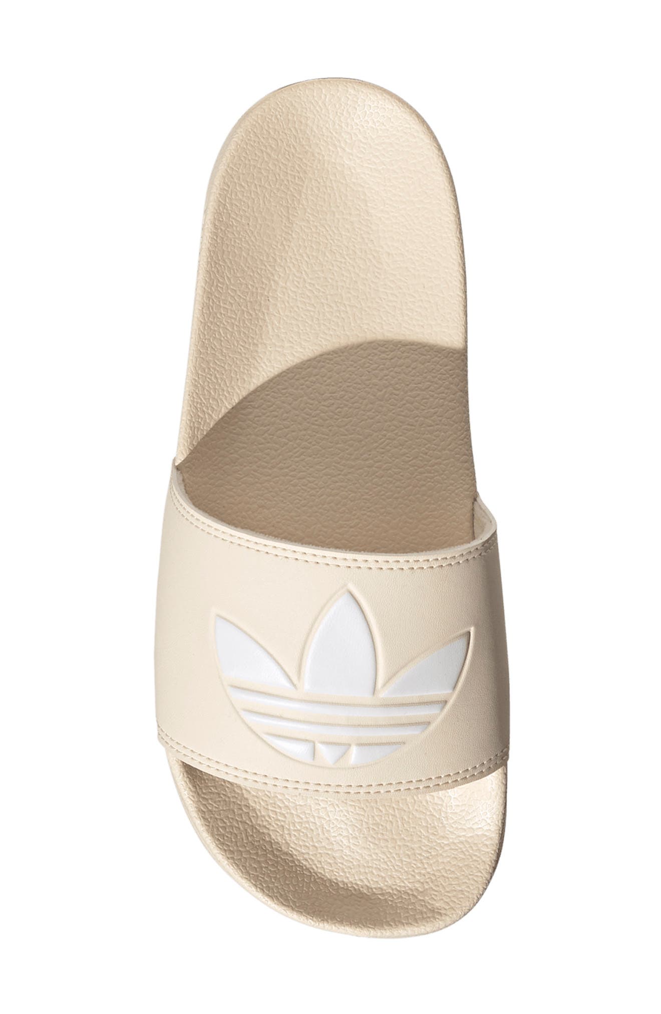 Adilette Lite Slide Sandal, Alternate, color, ECRU TINT/ WHITE/ ECRU TINT