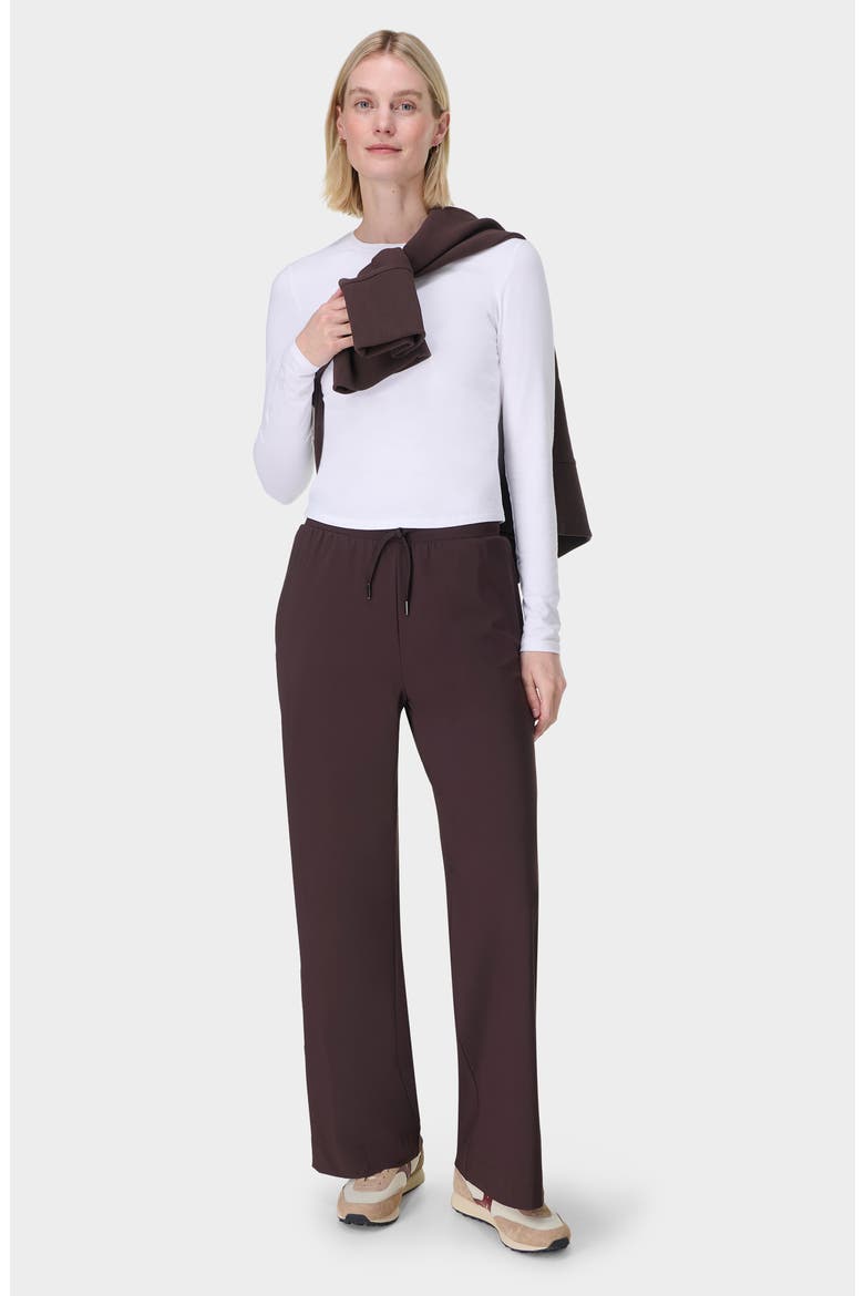 Explorer Side Stripe Wide Leg Pants, Alternate, color, SABLE BROWN