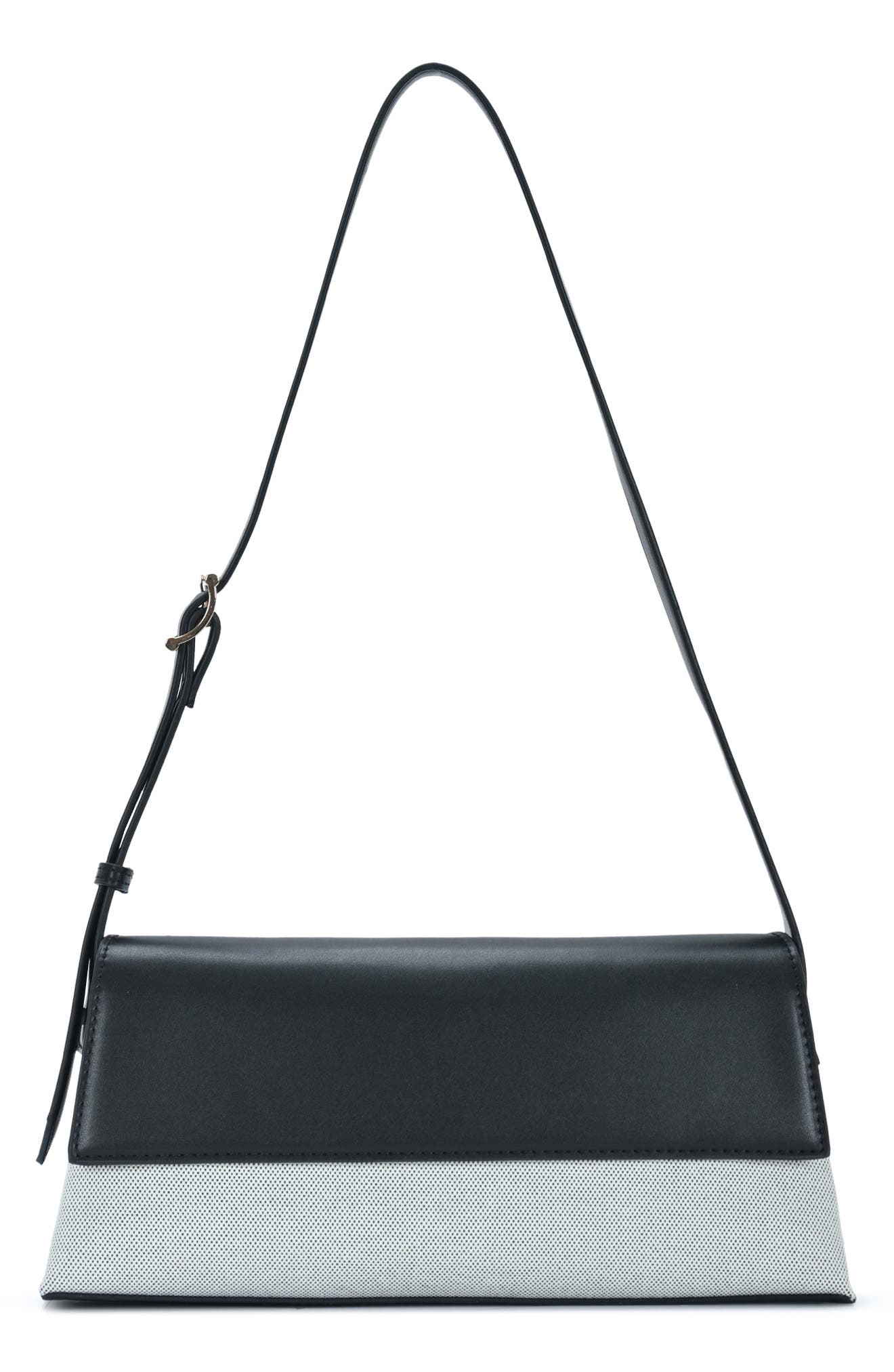 Madison West Canvas Colorblock Shoulder Bag, Main, color, 