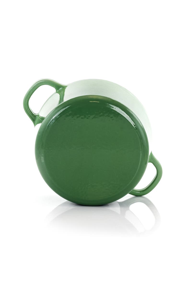 Crock-pot 7 Quarts Enameled Cast Iron Dutch Oven, Alternate, color, Green