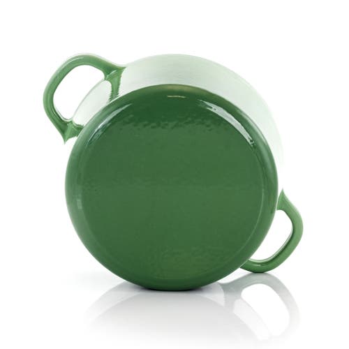 Crock-pot 7 Quarts Enameled Cast Iron Dutch Oven In Green