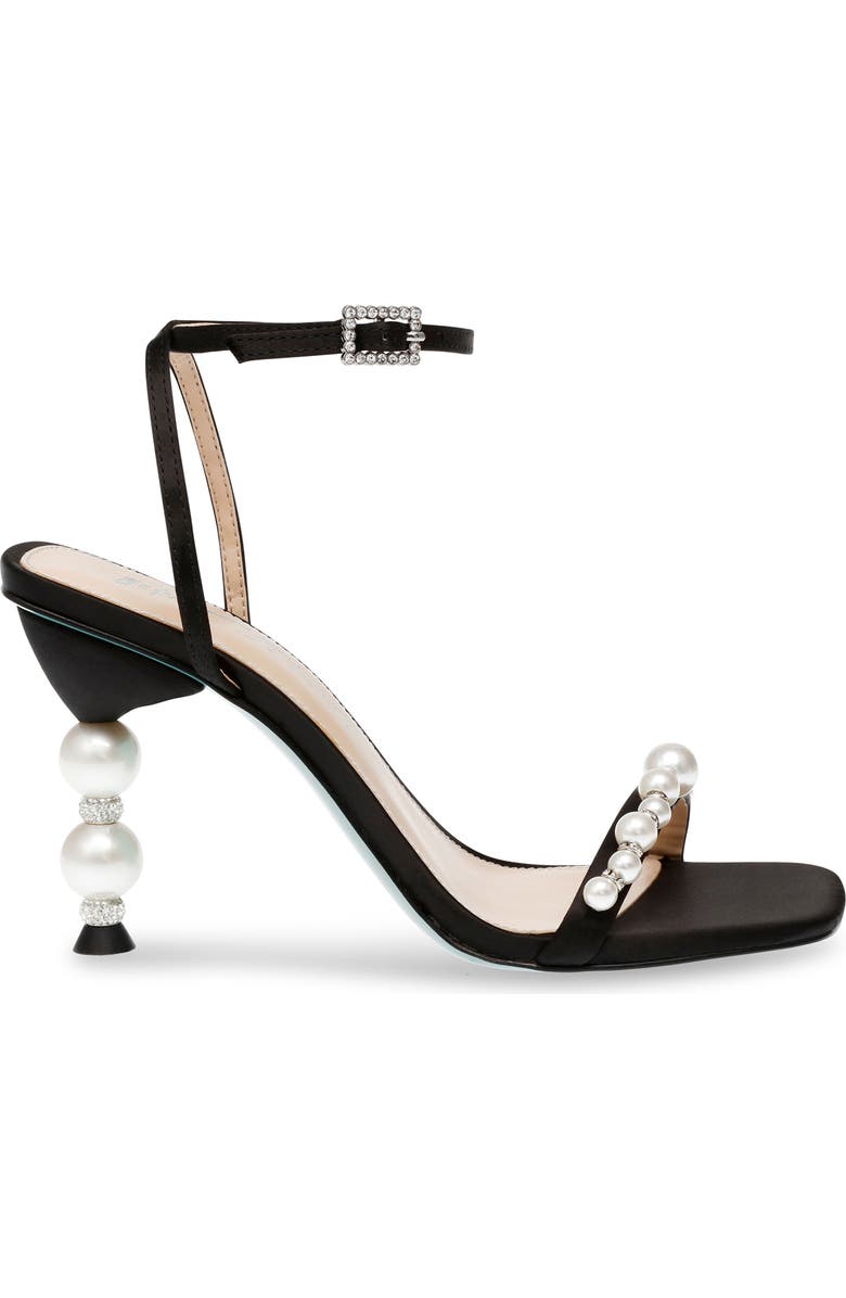 Betsey Johnson Jacy Imitation Pearl Ankle Strap Sandal, Alternate, color,