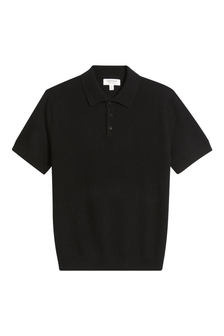 Cashmere Polo, Alternate, color, BLACK CAVIAR
