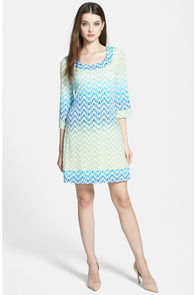 Graphic Print Jersey A-Line Dress, Alternate, color, SUZANNE PRINT