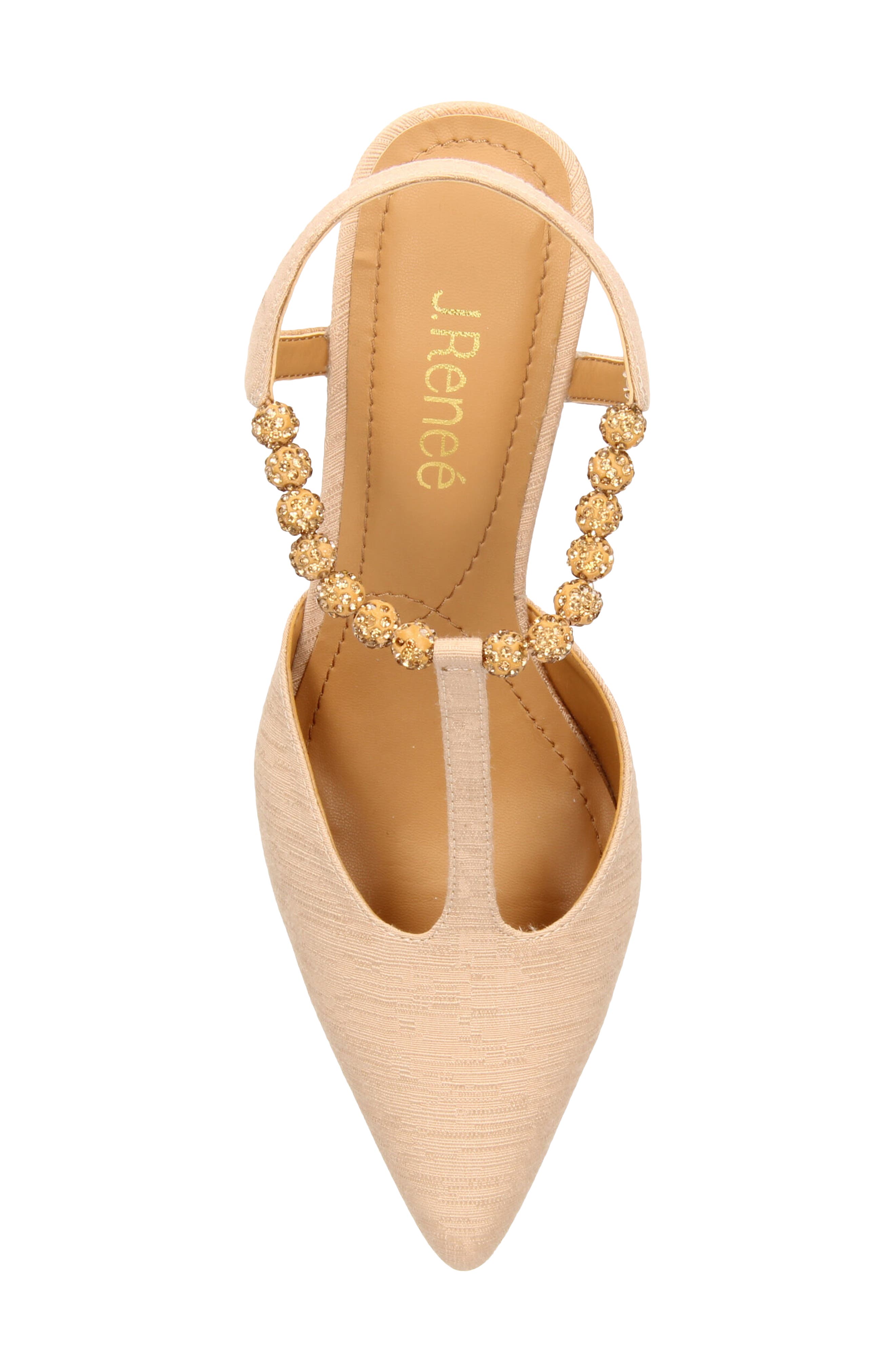 J. Reneé Nimah Pointed Toe Pump, Alternate, color, Beige