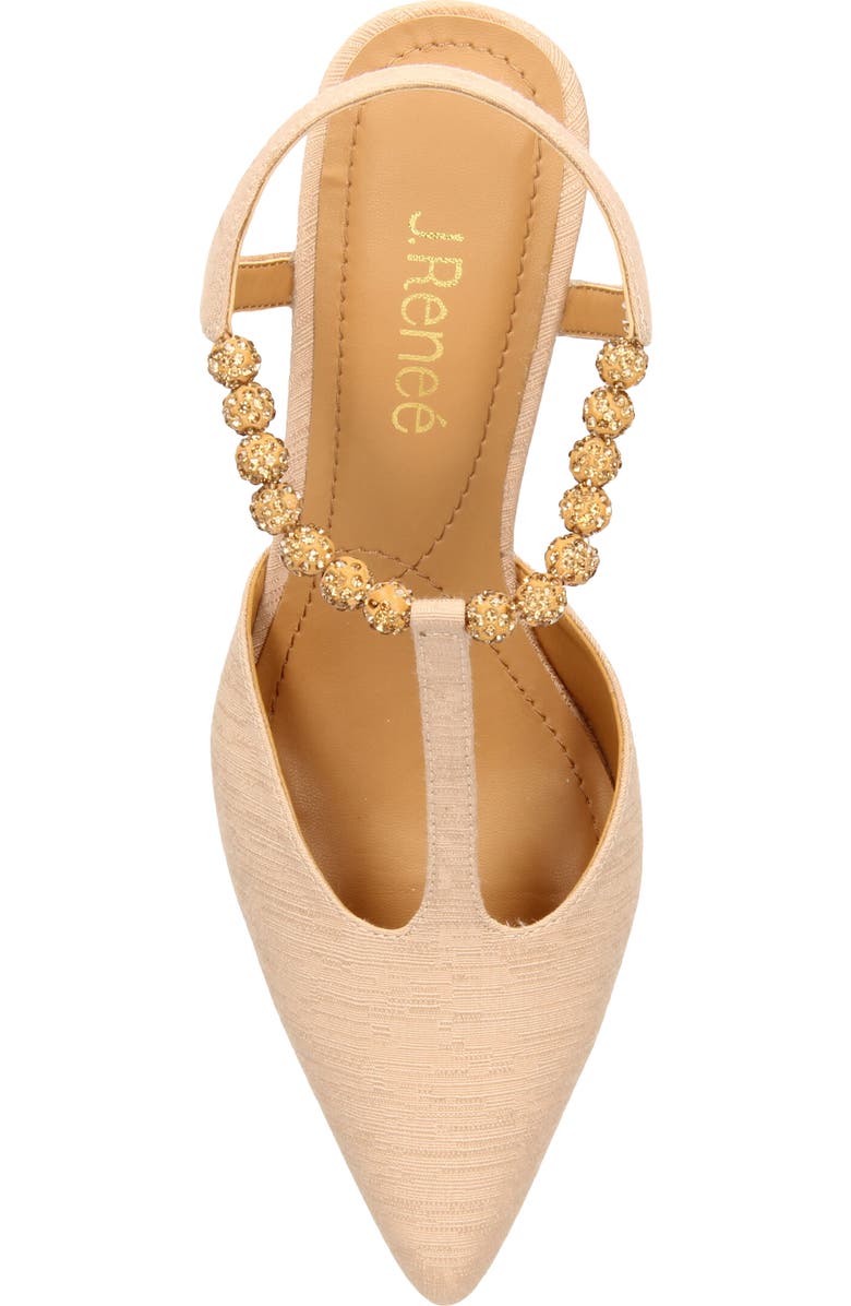 J. Reneé Nimah Pointed Toe Pump, Alternate, color, Beige
