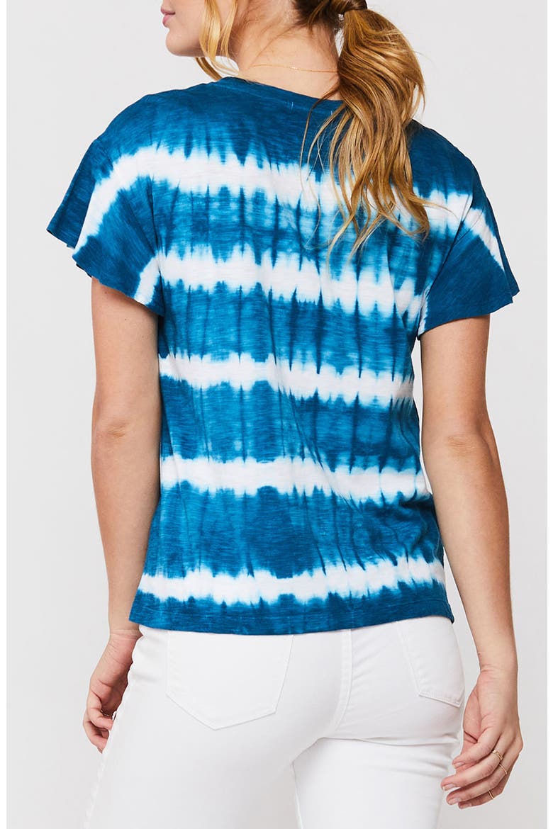 Fanna Crewneck T-Shirt, Alternate, color, BLUE TEAL TIE DYE