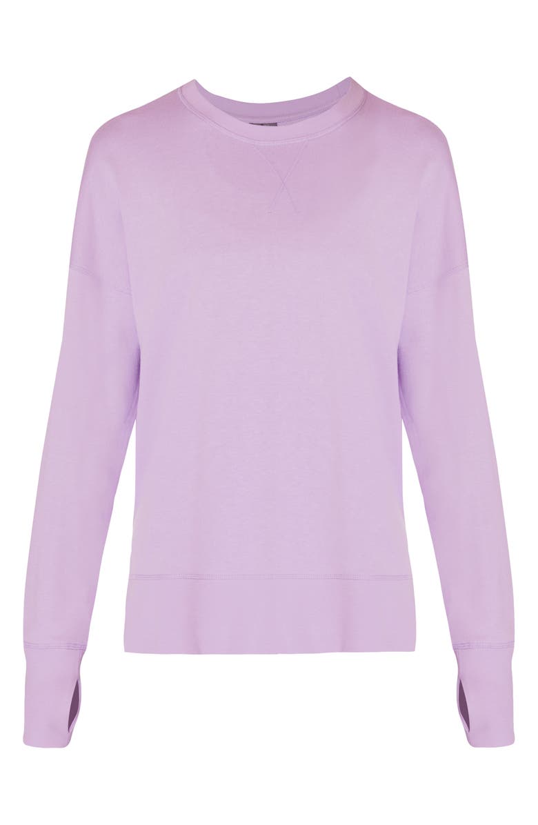 Sweaty Betty After Class Sweatshirt, Alternate, color, Prism Purple