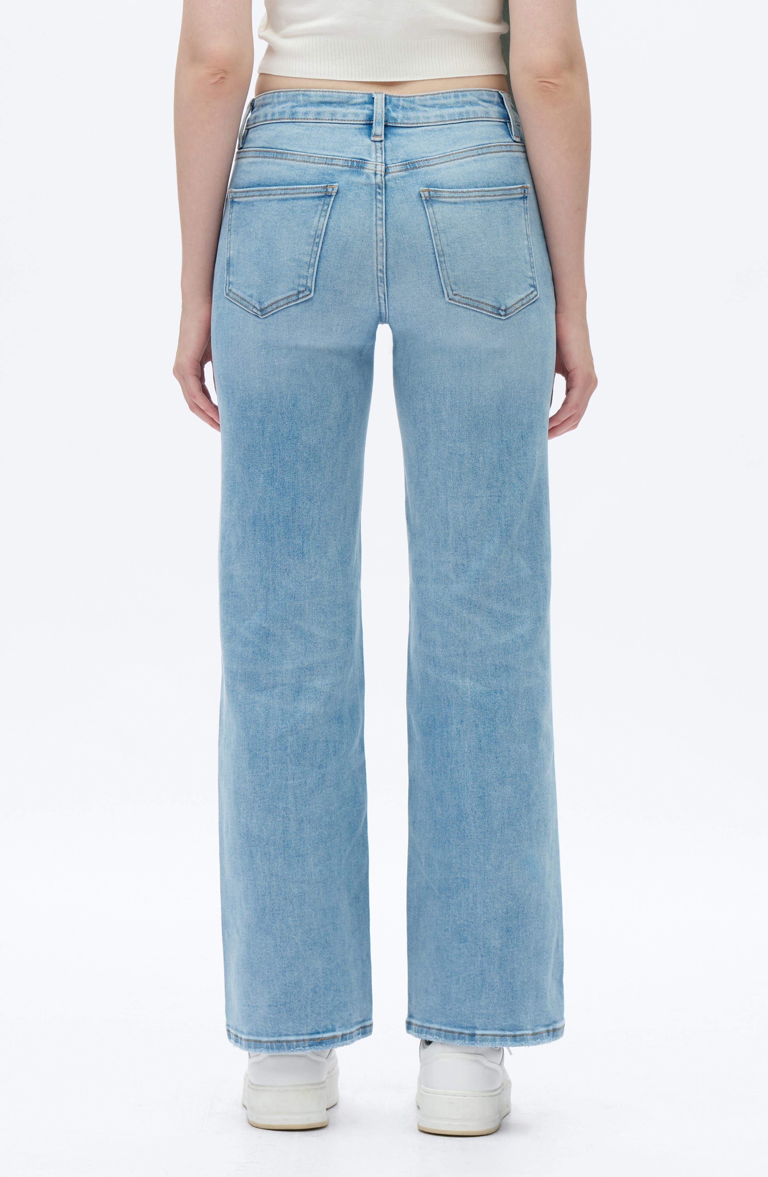 Mid Rise Wide Leg Jeans - image 4