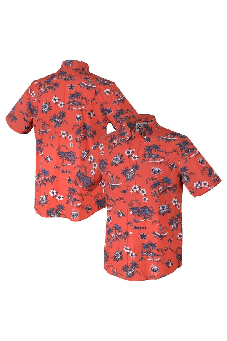 Men's Reyn Spooner Orange Houston Astros Kekai Button-Down Shirt, Alternate, color, Orange