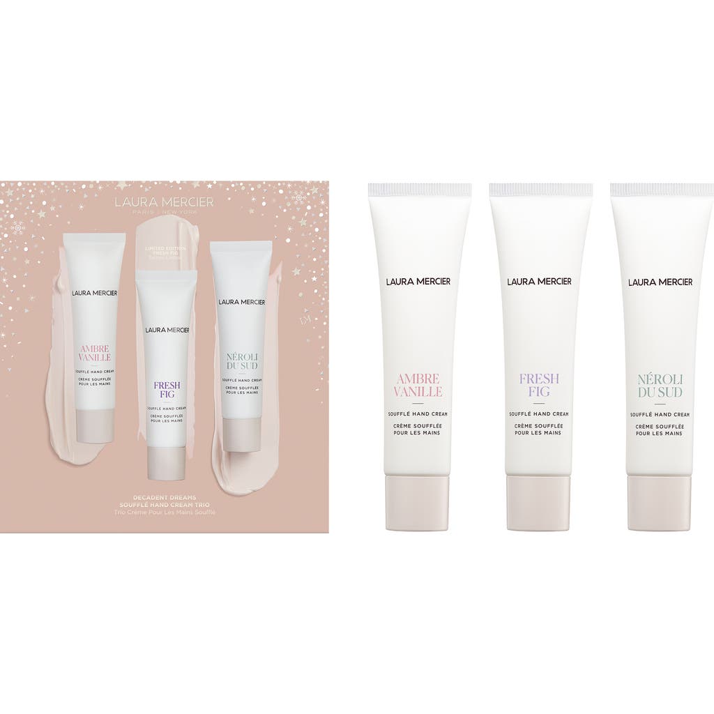Laura Mercier Decadent Dreams Souffle Hand Cream Trio (limited Edition) $68 Value