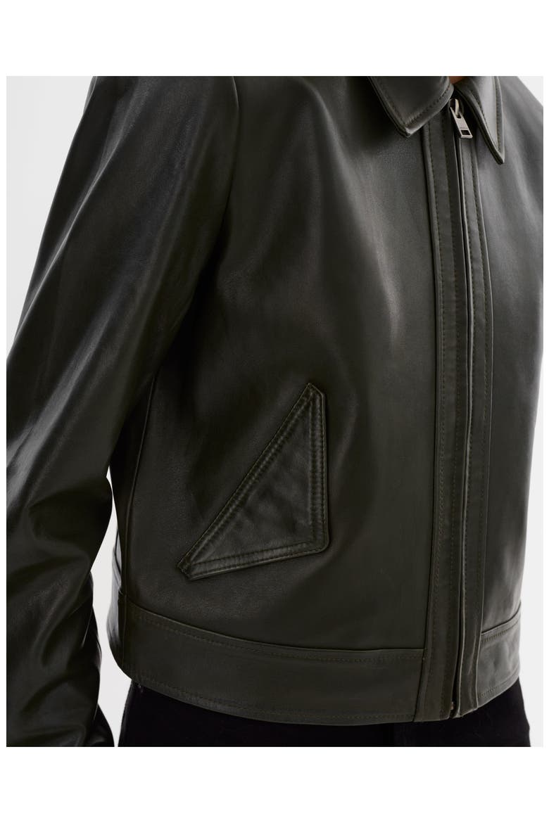 Tess | Leather Jacket, Alternate, color, Dark Olive