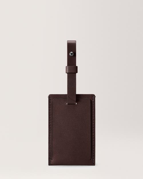 Carl Friedrik The Luggage Tag In Chocolate