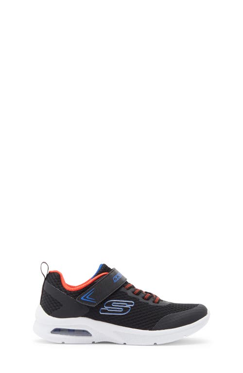 Skechers Microspec Max Kids Infant Trainers Colour: Charcoal/blue, Size: 10.5 / 28 In Black