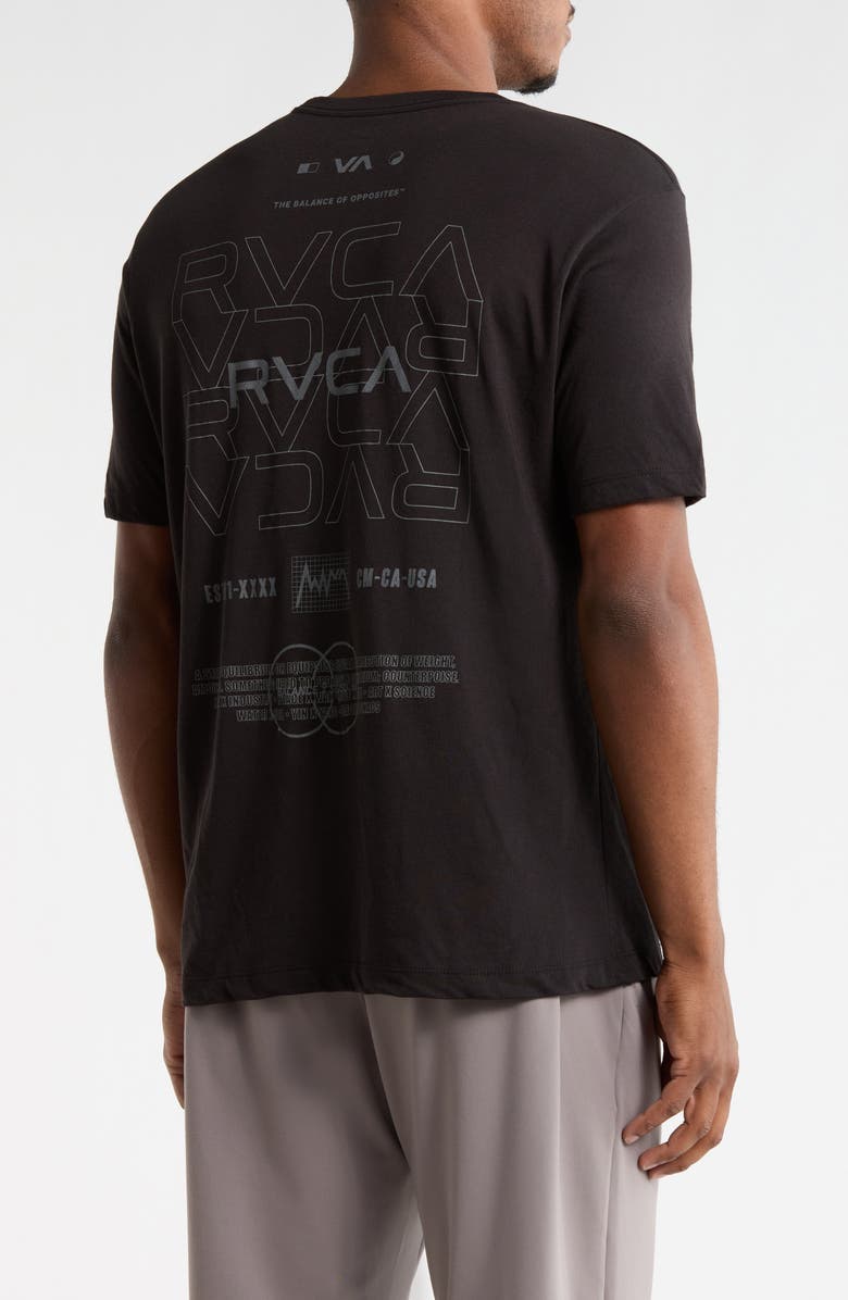 RVCA Pin Flip Logo Sport T-Shirt, Alternate, color, Black