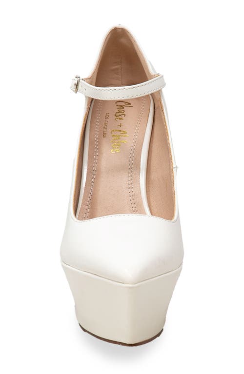 CHASE & CHLOE CHASE AND CHLOE POINTY TOE PLATFORM PUMP 