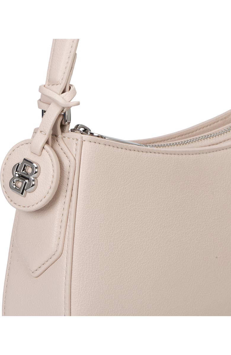 BOSS Liriel Faux Leather Hobo Bag, Alternate, color, Light Beige