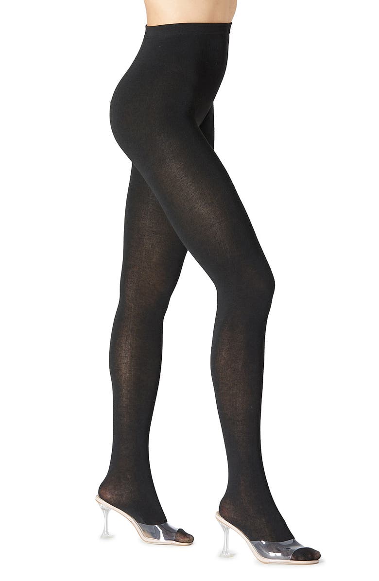 Stems Fleece Lined Thermal Tights, Main, color, Black