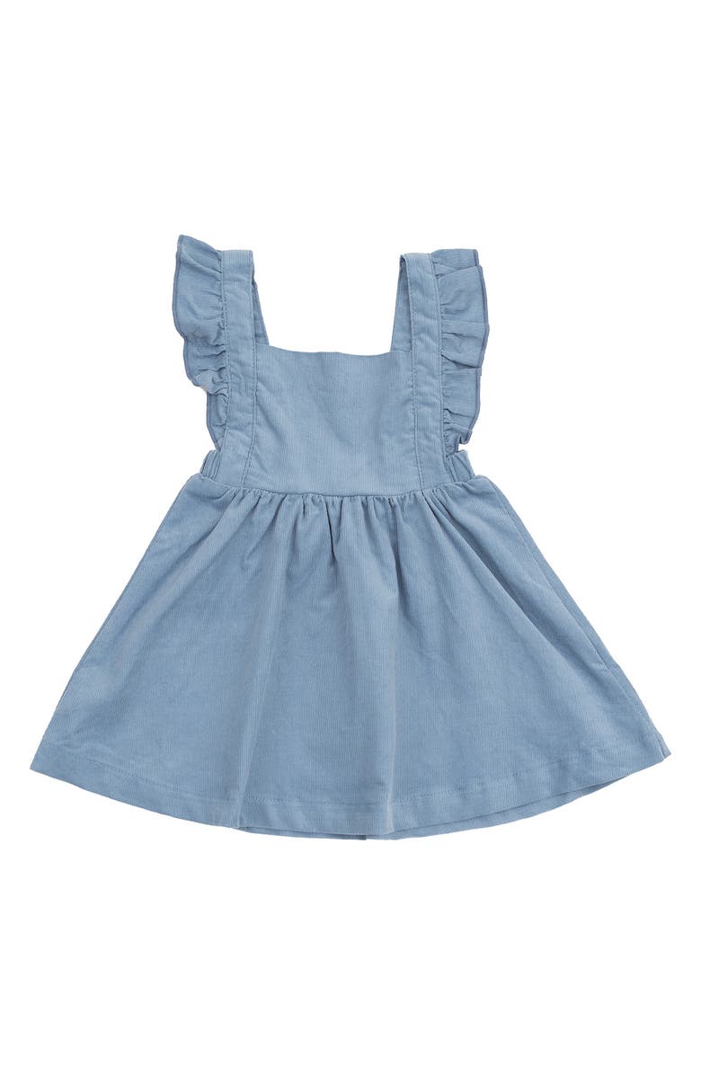 Angel Dear Pinafore Corduroy Dress, Main, color, Blue