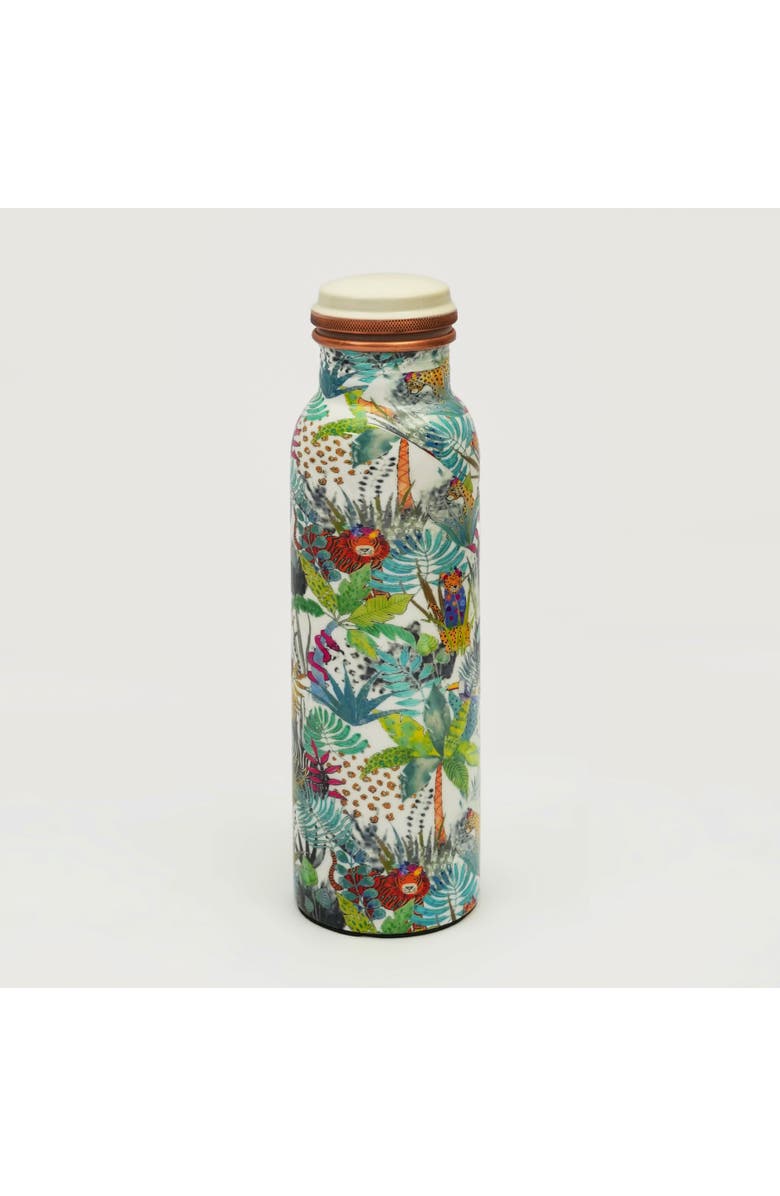 Mela Artisans Rainforest Bloom Copper Water Bottle, Alternate, color, Rainforest Bloom