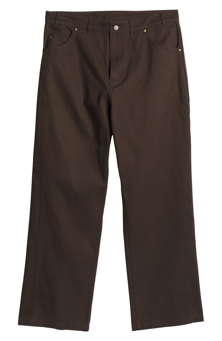 adidas Kader Cotton Twill Pants, Alternate, color, Dark Brown
