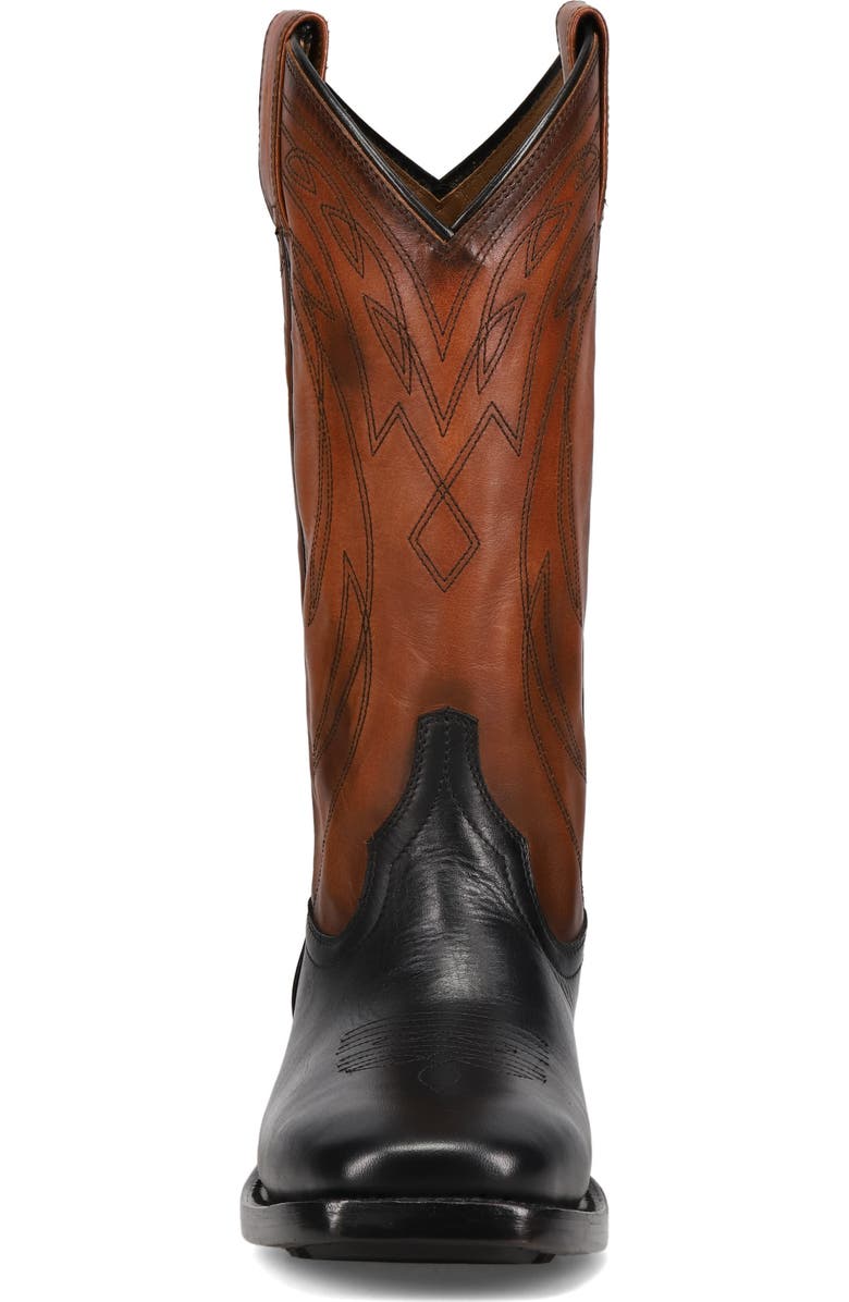 Frye Nash Deco Western Boot, Alternate, color, Black