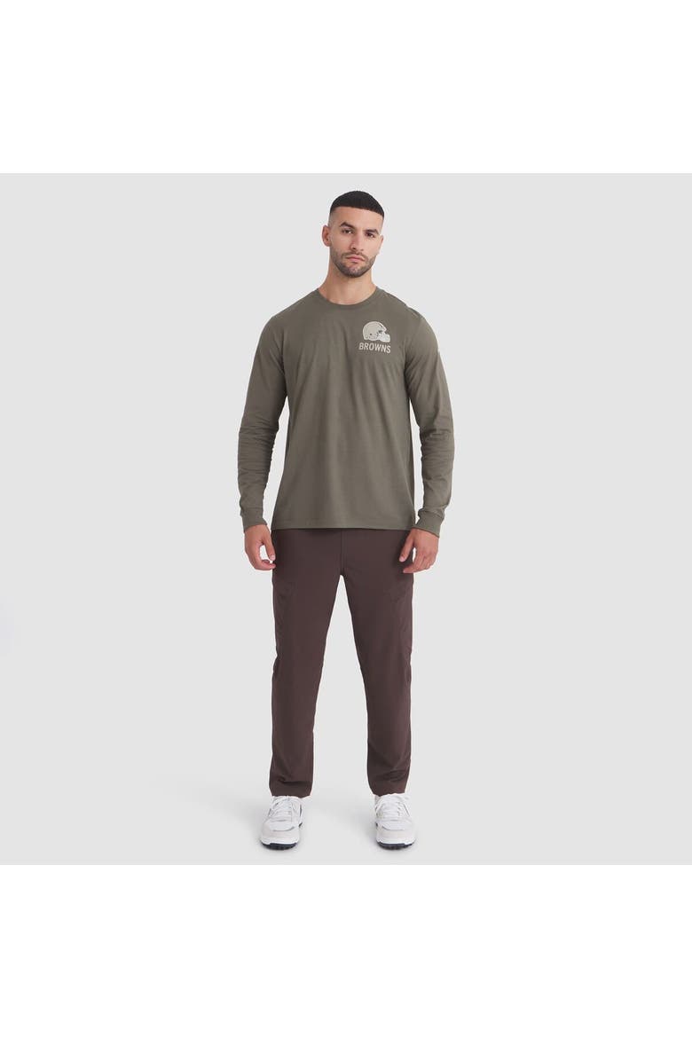 Men's Nike Olive Cleveland Browns 2025 Salute to Service Sideline Long Sleeve T-Shirt, Alternate, color, Olive