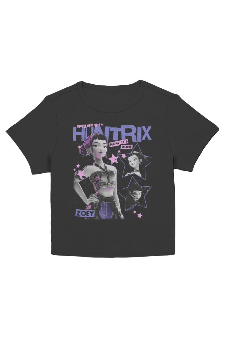 Junior's KPop Demon Hunters Zoey Show How It's Done  Graphic T-Shirt, Main, color, Black