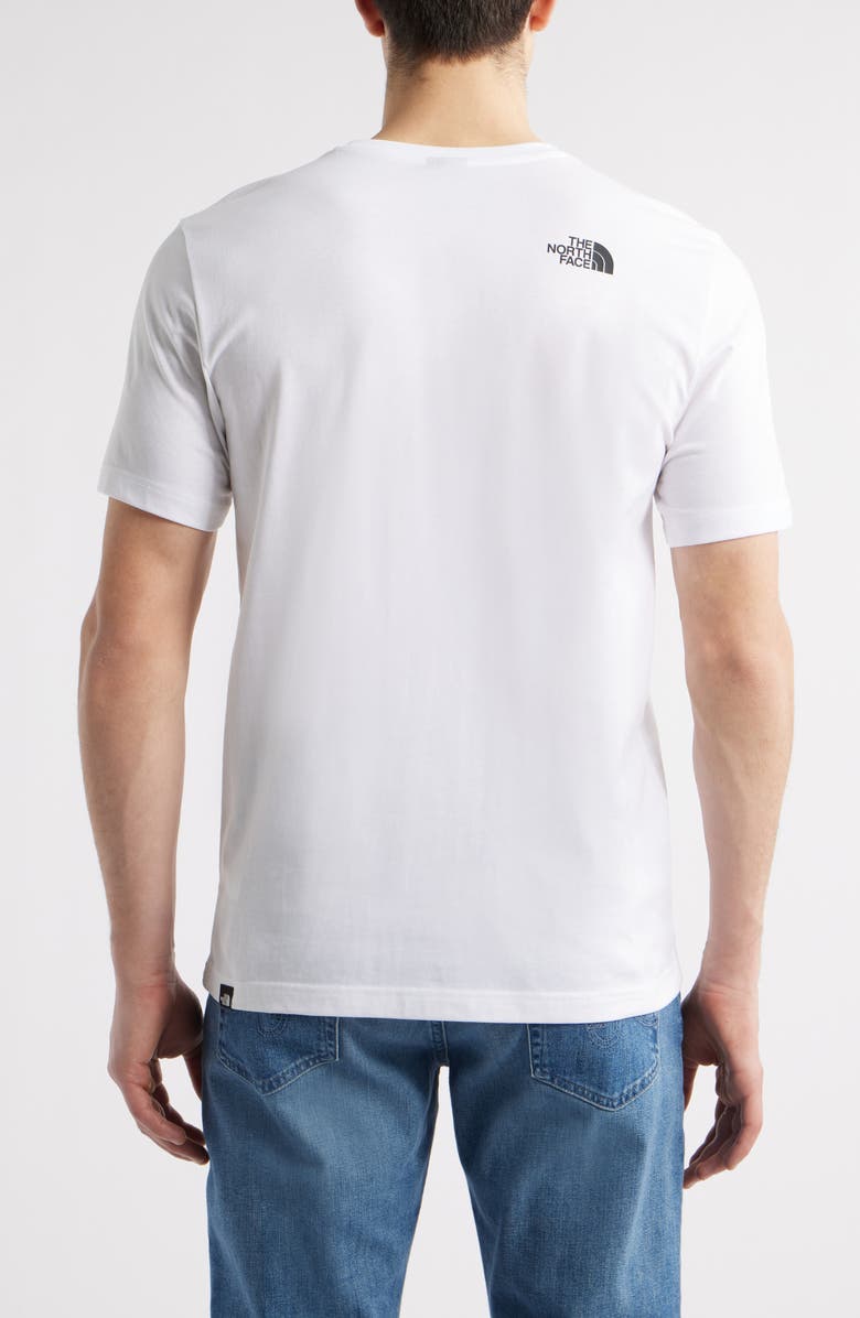 The North Face Fine Cotton Blend Logo Graphic T-Shirt, Alternate, color, Tnf White