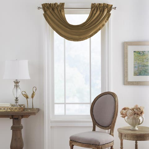 Versailles Faux Silk Waterfall Window Valance