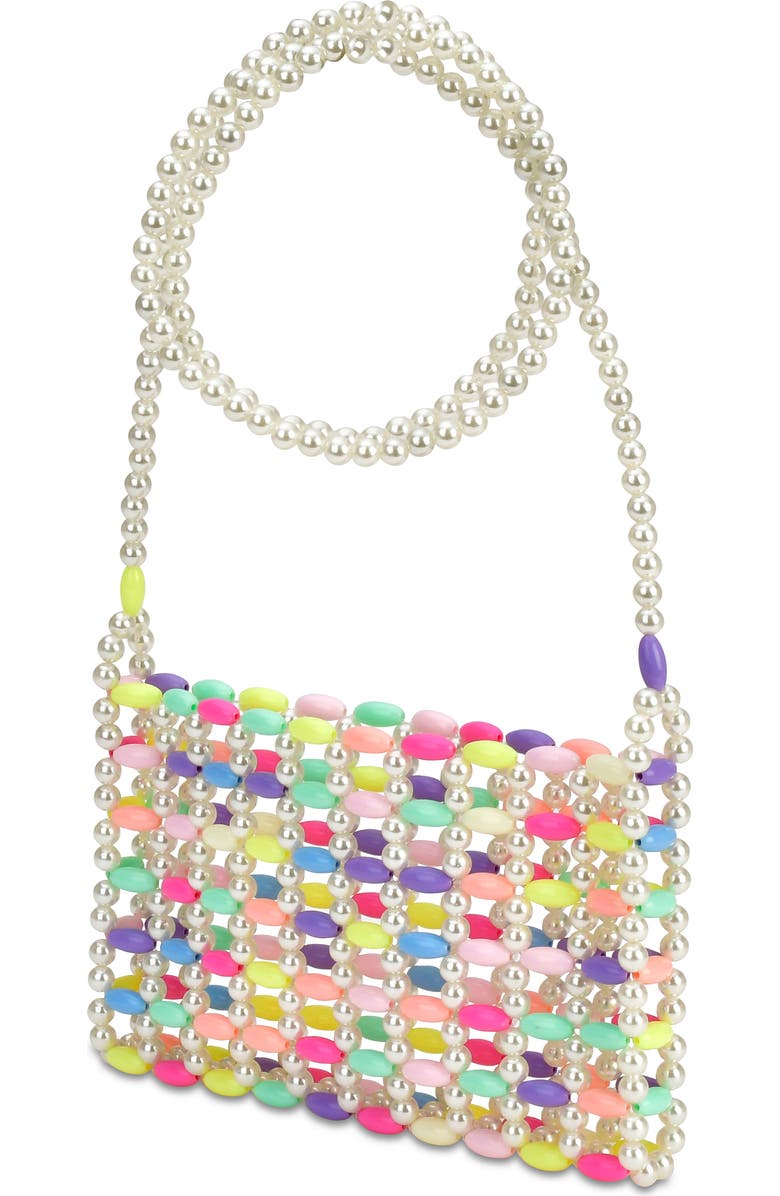 Iscream Kids' Pretty Pastel Beaded Crossbody Bag, Alternate, color, Multi