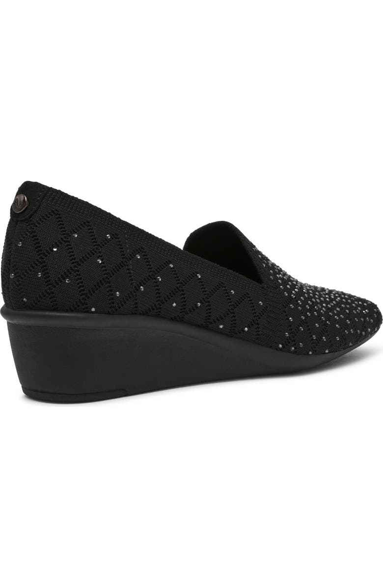 Anne Klein Wendell Wedge Pump, Alternate, color, Black Crystal