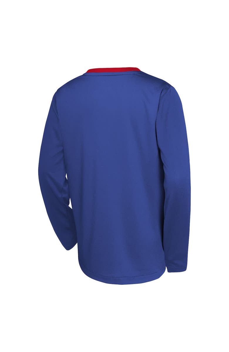 Nike Youth Nike  Blue Sacramento Kings 2024/25 City Edition Pregame Performance Long Sleeve Shooting T-Shirt, Alternate, color, 