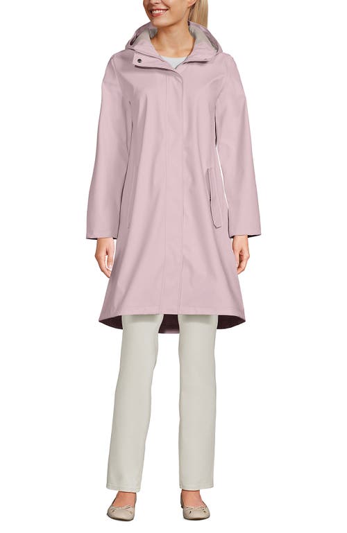 Lands' End Squall Rain Slicker Coat In Pearl
