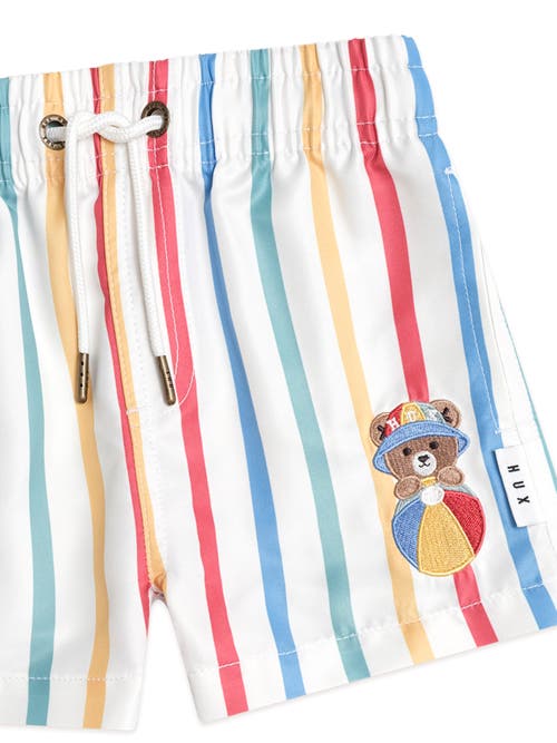 Huxbaby Huxbear Stripey Swim Shorts In Multi