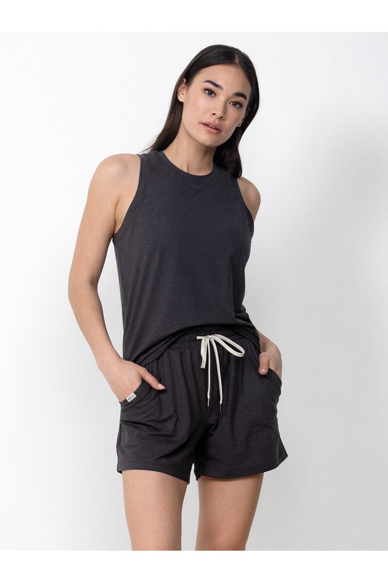 Lightweight Tank and Short Set, Main, color, Heather Black