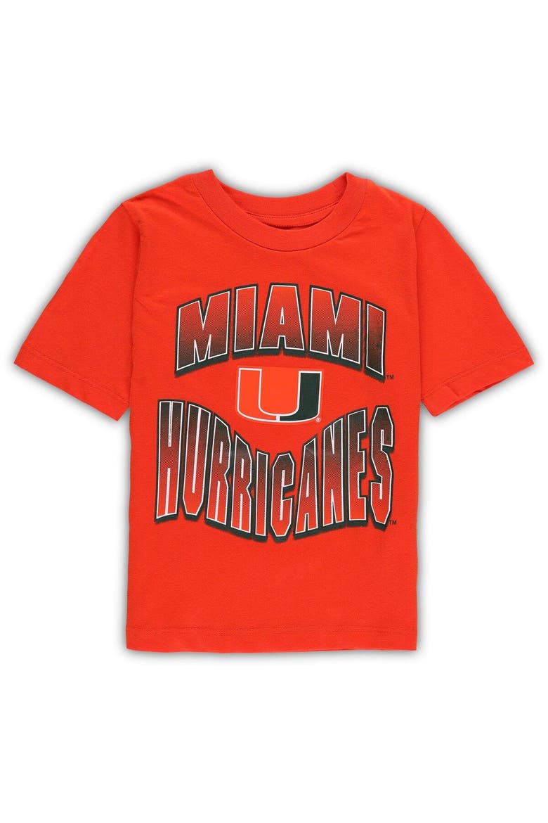Preschool Green/Orange Miami Hurricanes Game Day T-Shirt Combo Pack, Alternate, color, Green
